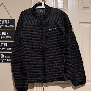 Eddie Bauer Men's First Ascent Black Puffer Jacket